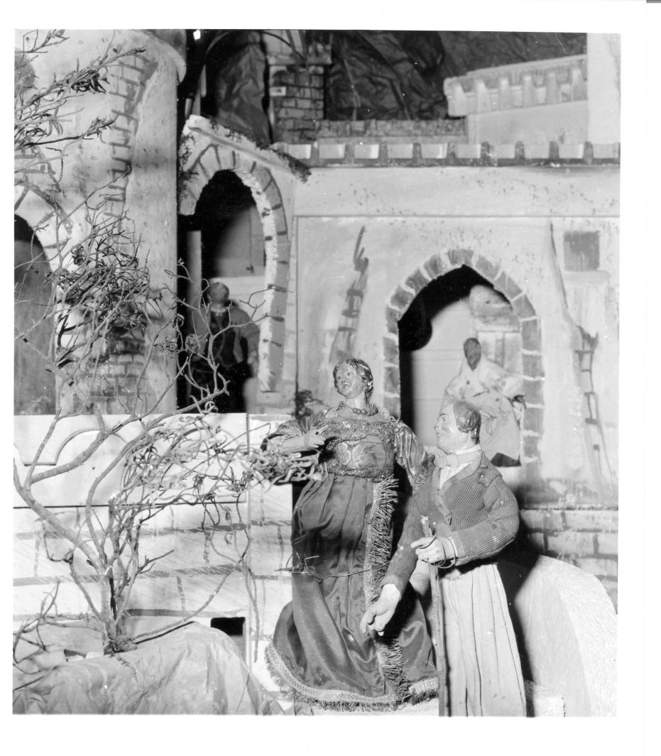 gruppo presepiale - bottega campana (sec. XIX)