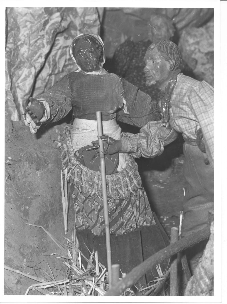 gruppo presepiale - bottega campana (sec. XIX)