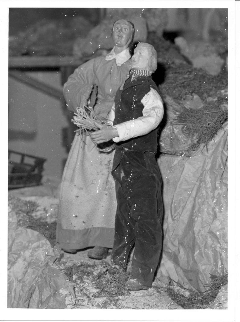 gruppo presepiale - bottega campana (sec. XIX)