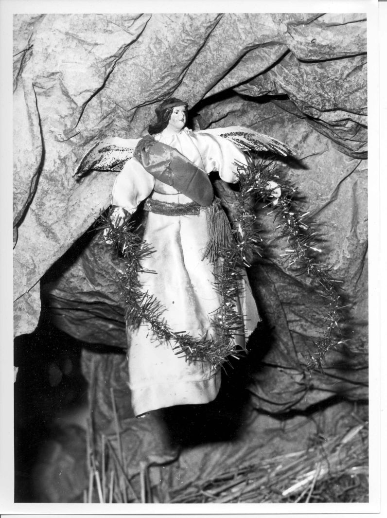 angelo (statuetta di presepio) - bottega napoletana (sec. XVIII)