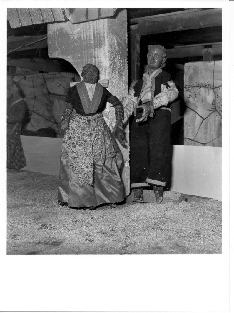 gruppo presepiale - bottega campana (sec. XIX)