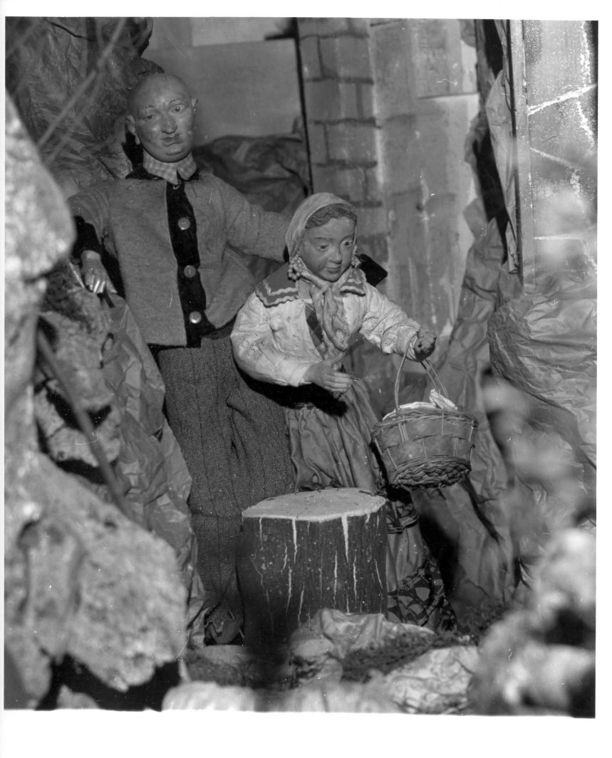 gruppo presepiale - bottega campana (sec. XIX)