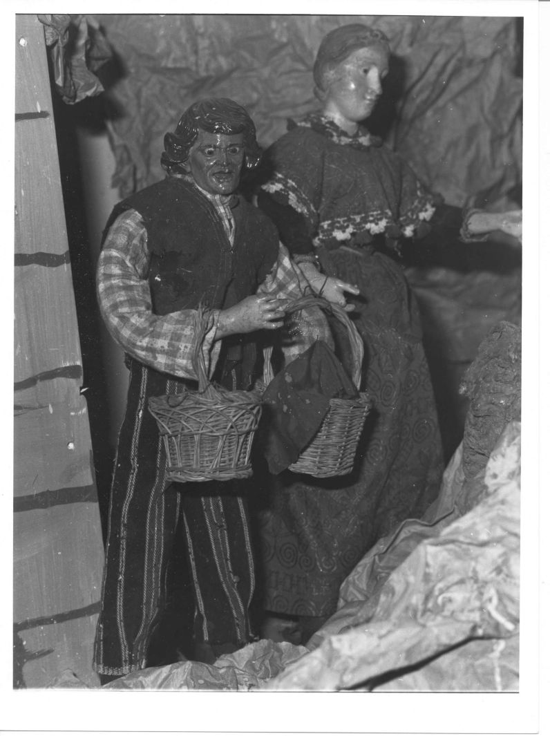 gruppo presepiale - bottega campana (sec. XIX)