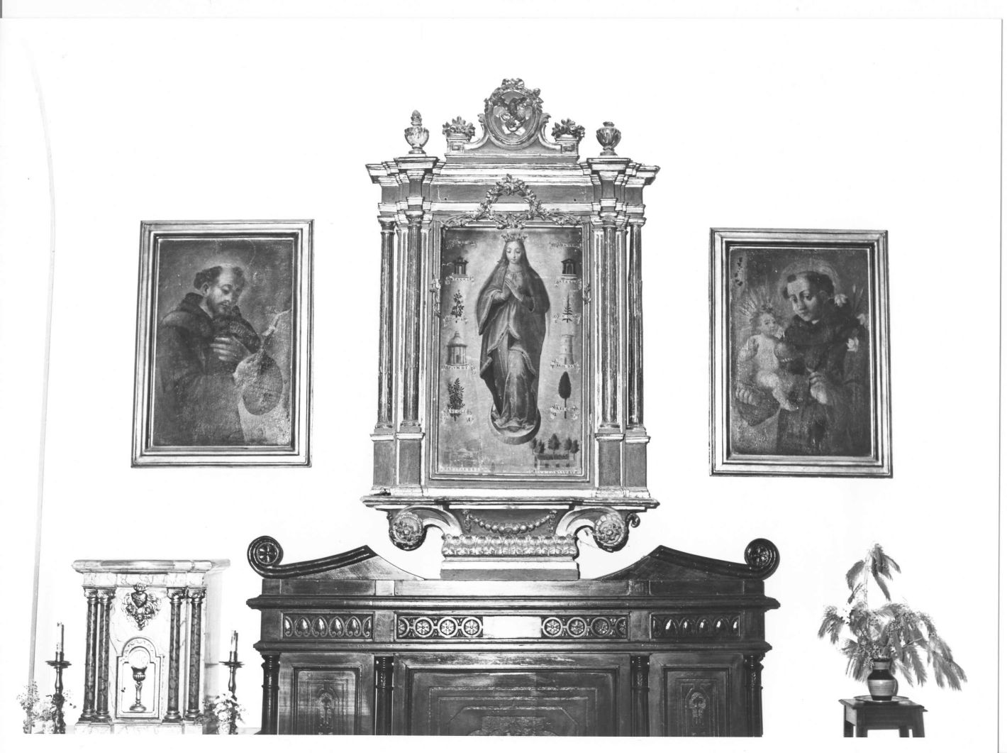 Sant'Antonio da Padova con il bambino (dipinto) - ambito campano (sec. XVII)