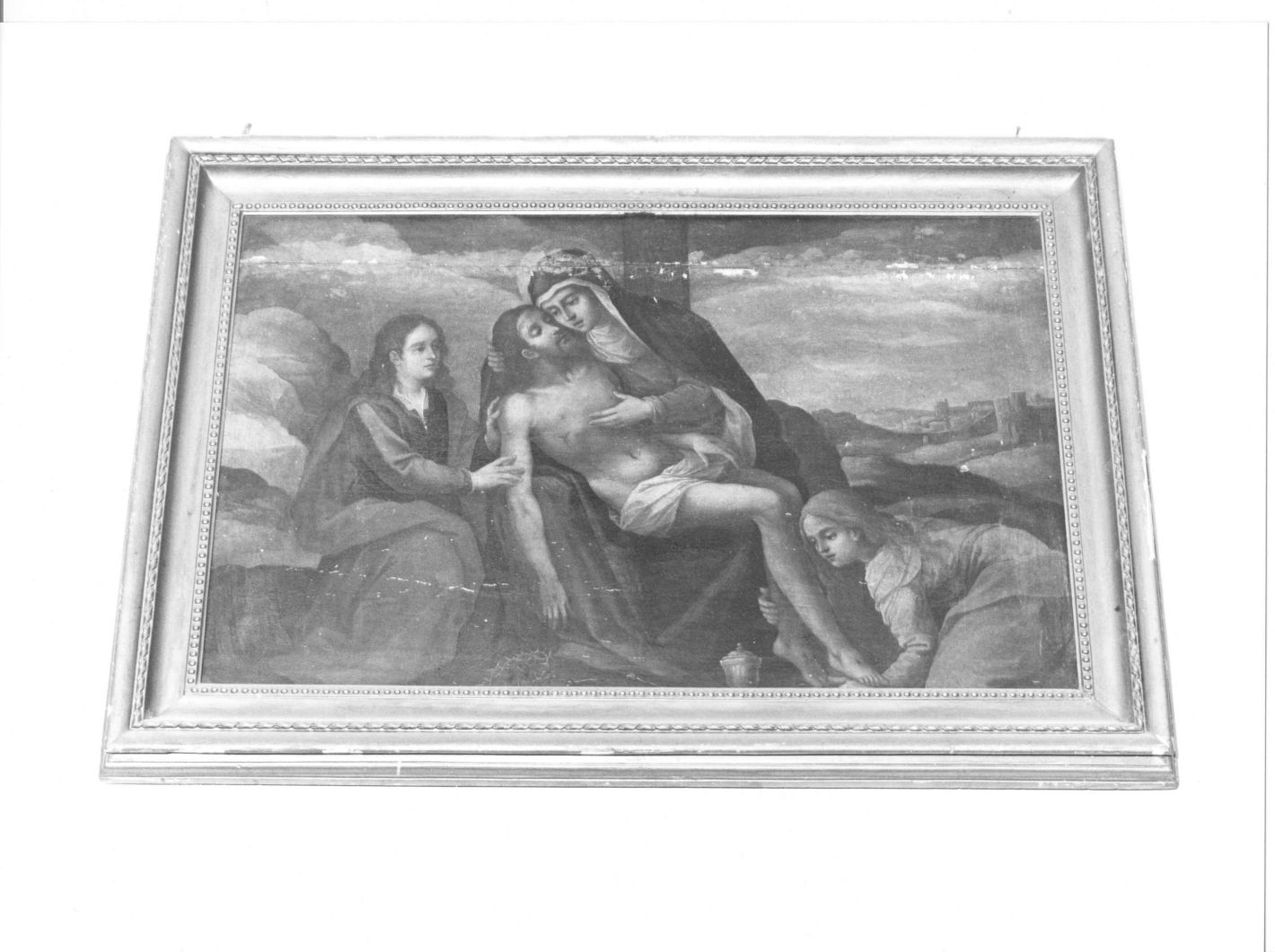 compianto sul Cristo morto (dipinto) - ambito campano (sec. XVII)