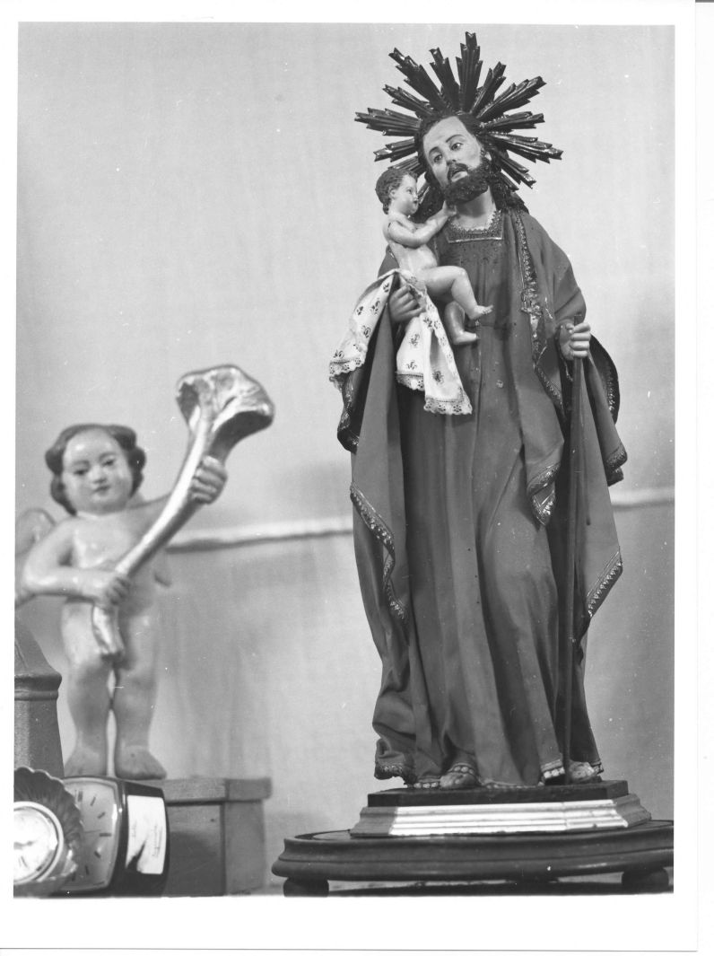 San Giuseppe e Gesù Bambino (statuetta) - bottega campana (sec. XVIII)