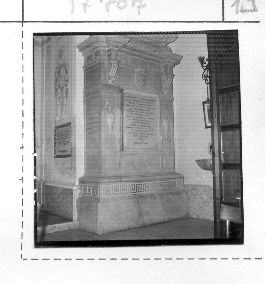 monumento funebre - a doppia stele - bottega campana (sec. XIX)