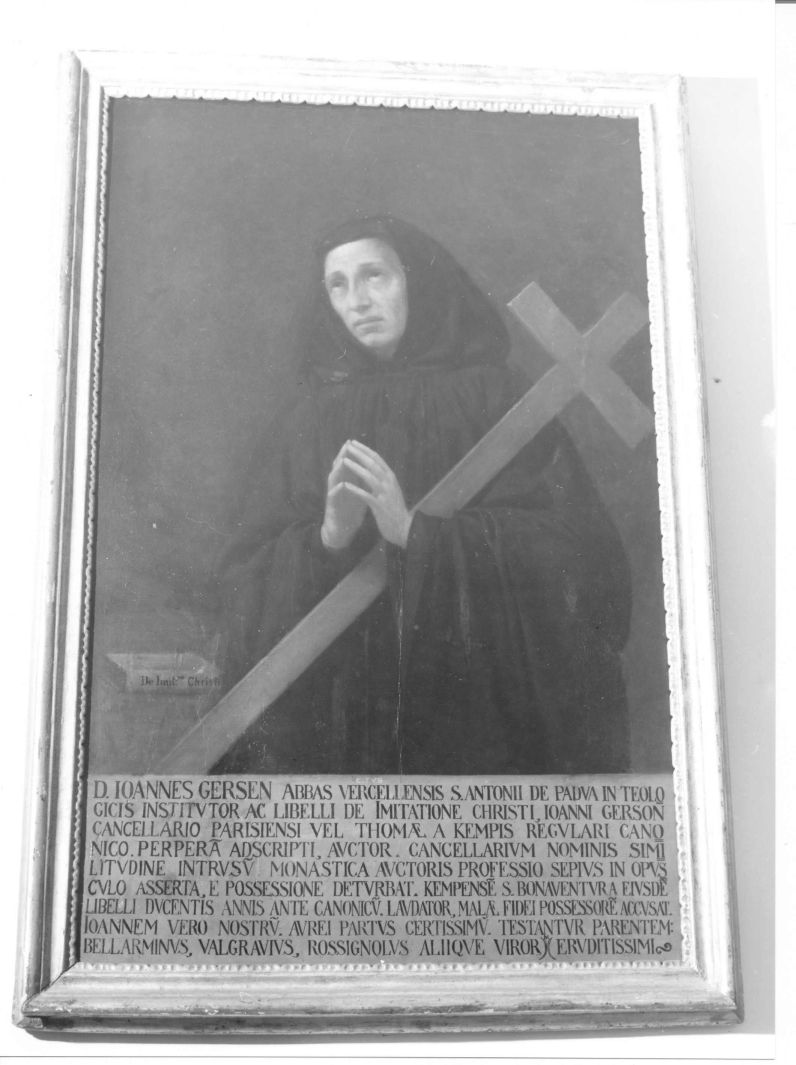 Santo monaco in preghiera (dipinto) - ambito campano (sec. XVII)