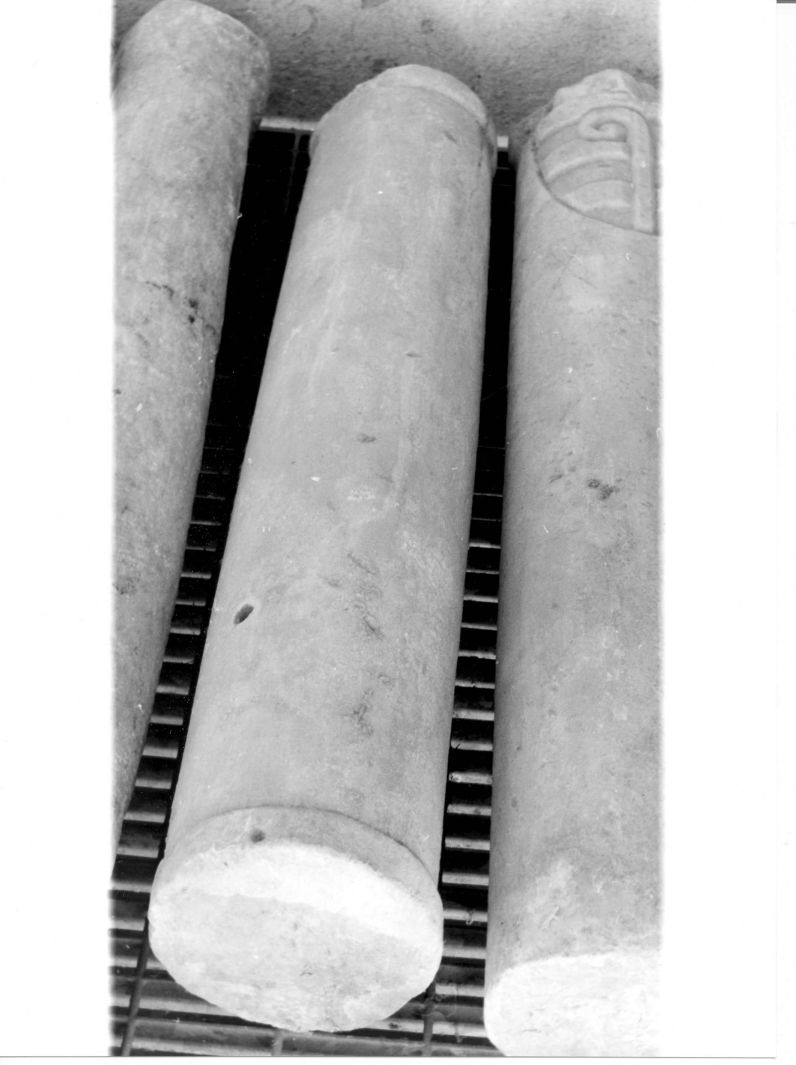 colonna, frammento - bottega campana (sec. XVI)