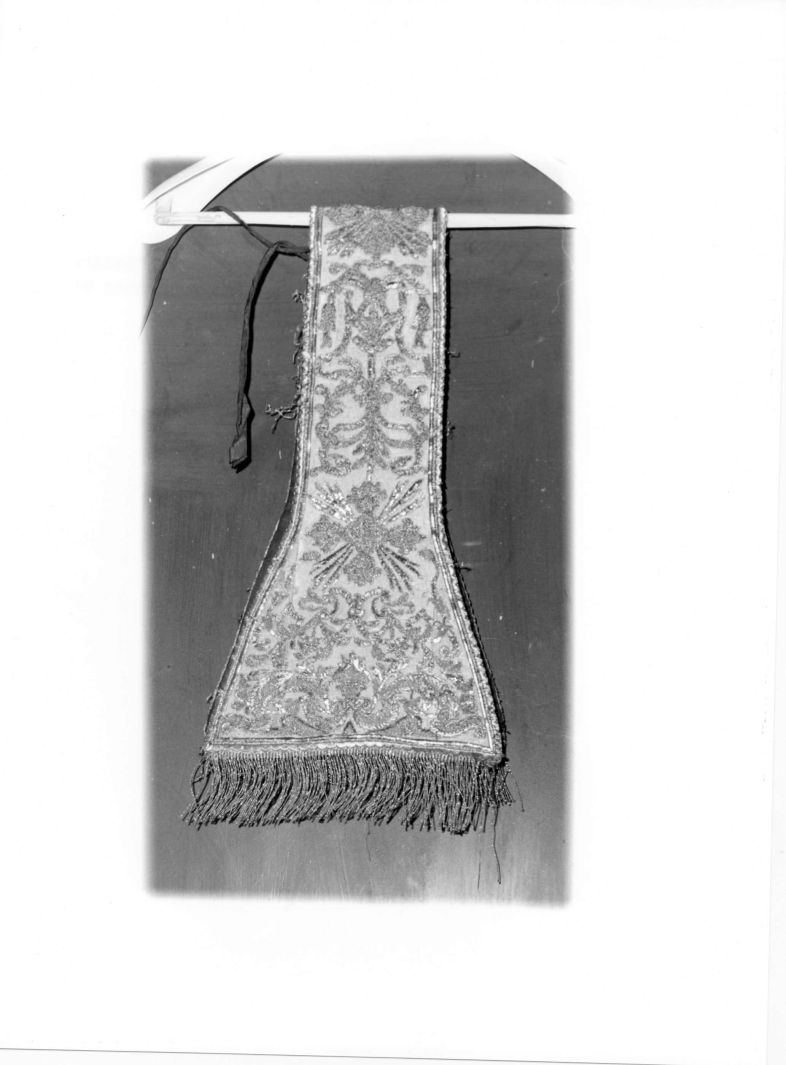 motivi decorativi vegetali (manipolo) - manifattura campana (seconda metà sec. XIX)