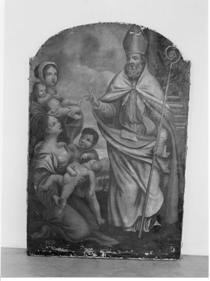 San Nicola di Bari resuscita i tre fanciulli (dipinto) - ambito Italia meridionale (sec. XVIII)