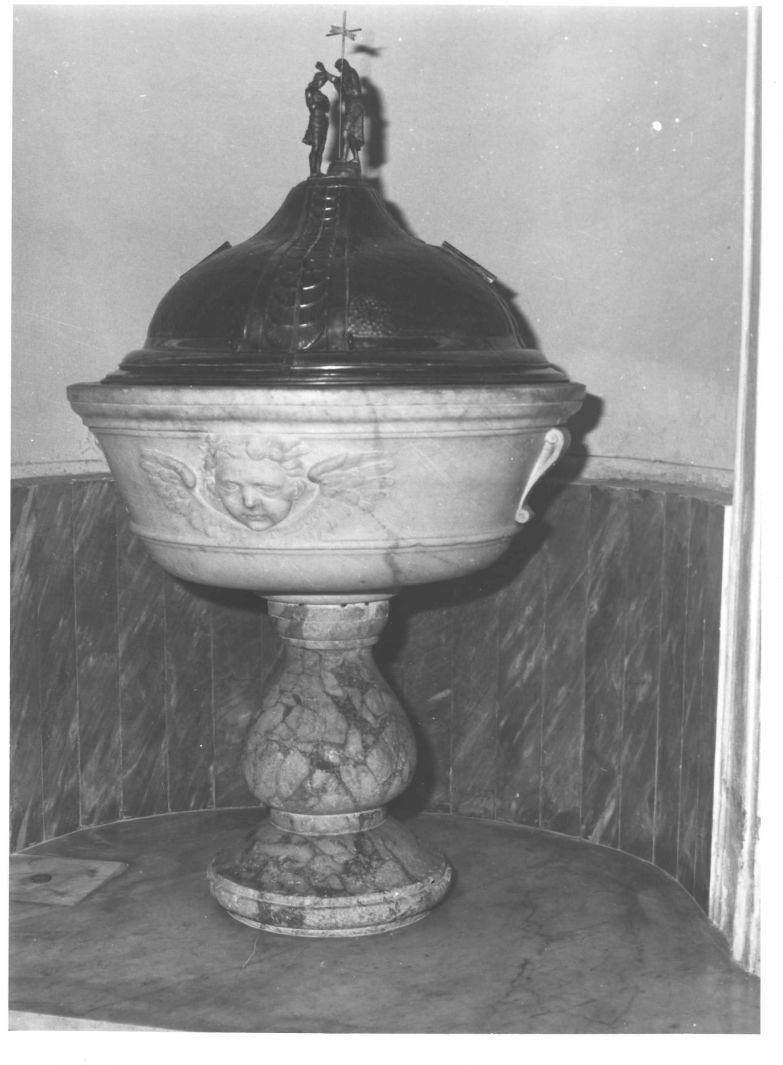 fonte battesimale - bottega campana (sec. XVIII)