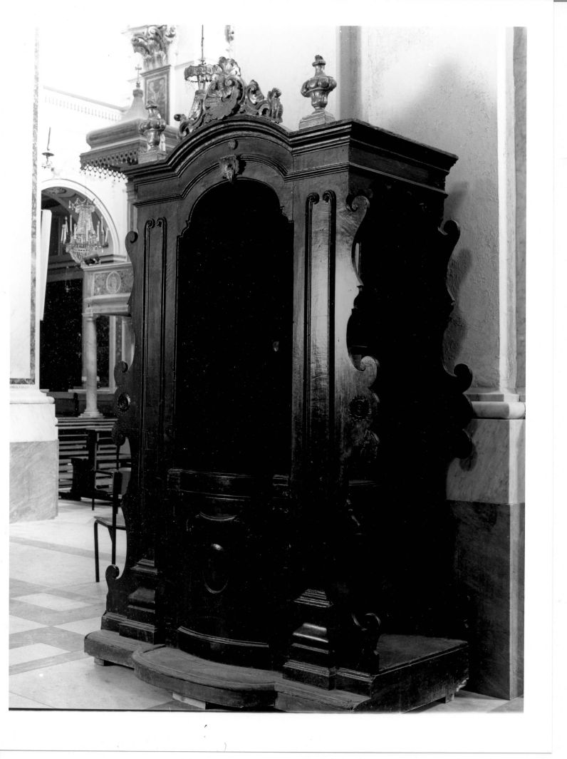 confessionale, serie - bottega napoletana (seconda metà sec. XIX)