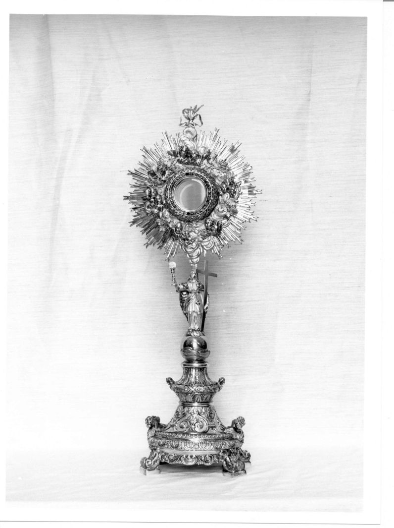 ostensorio - a raggiera - bottega napoletana (seconda metà sec. XVIII)
