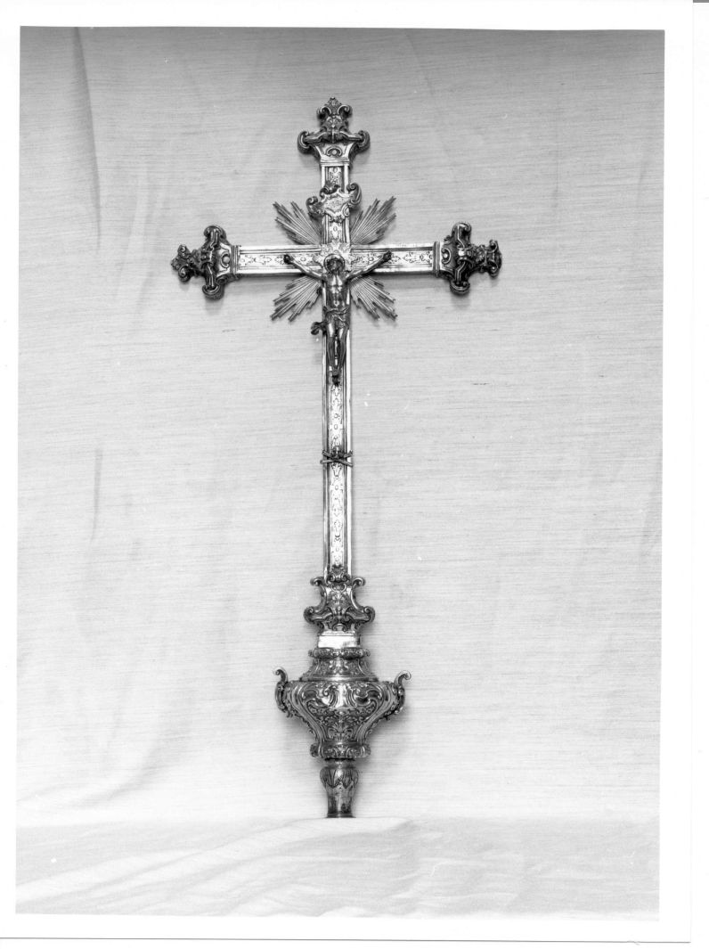 croce processionale - bottega napoletana (seconda metà sec. XIX)