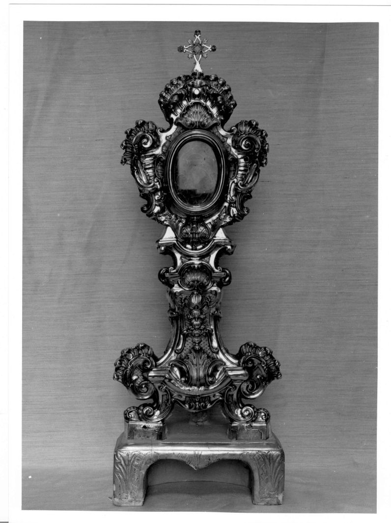 reliquiario-ostensorio - bottega napoletana (seconda metà sec. XIX)