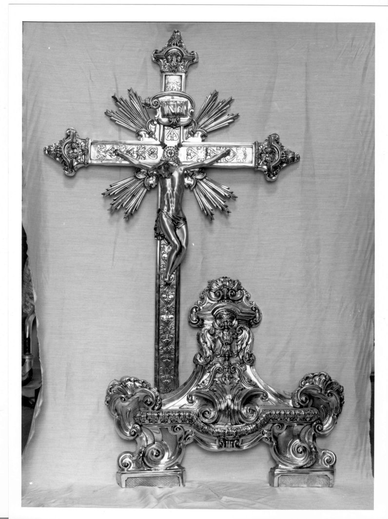 croce d'altare - bottega napoletana (fine/inizio secc. XIX/ XX)