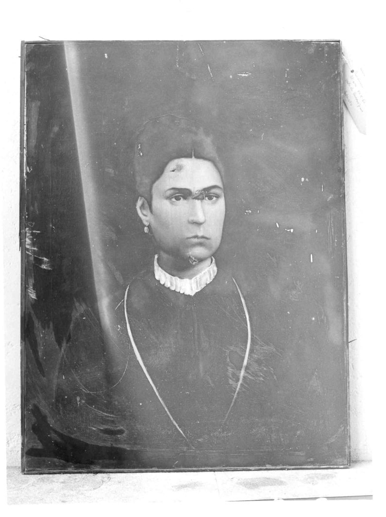 ritratto di donna (dipinto) - ambito campano (sec. XIX)