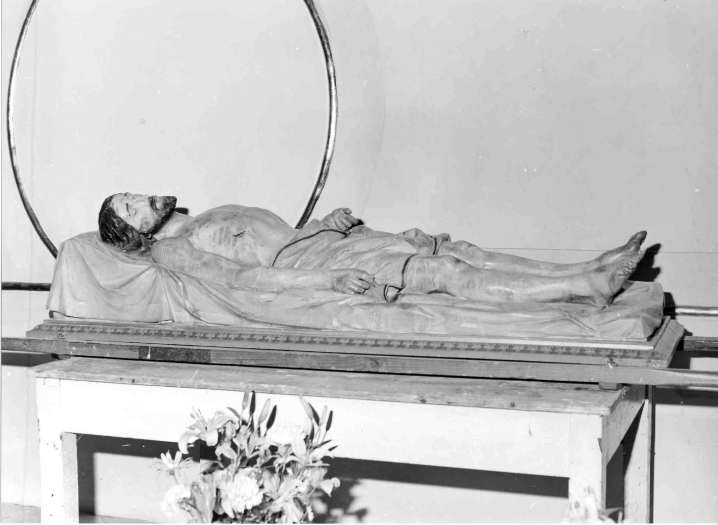 Cristo morto (statua) - bottega napoletana (prima metà sec. XIX)