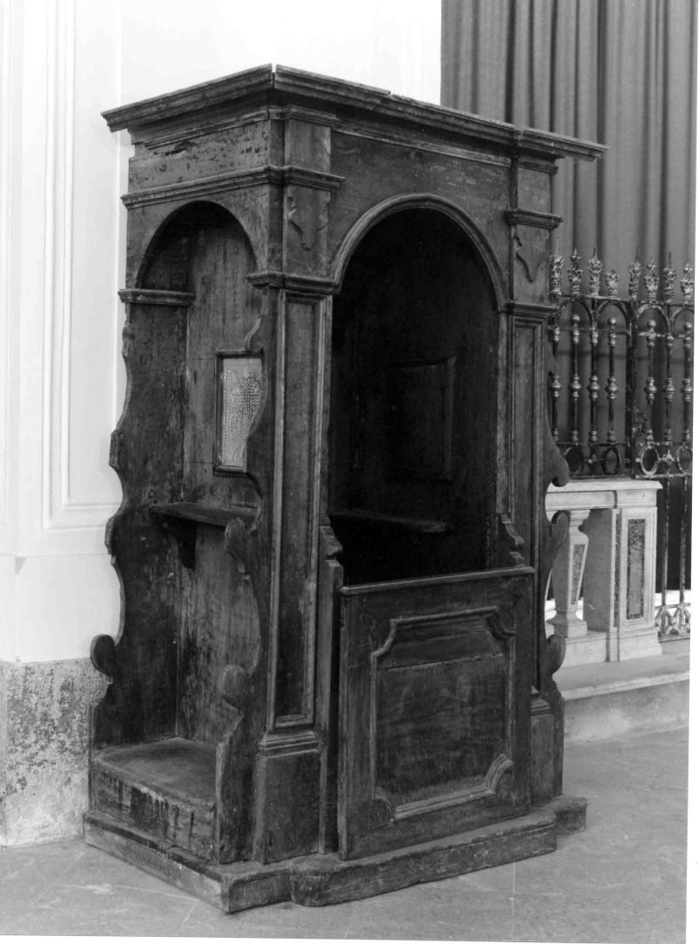 confessionale - bottega campana (fine sec. XVIII)