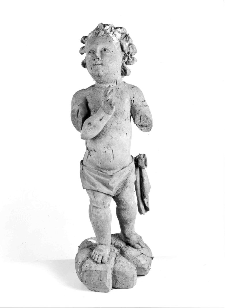 Gesù Bambino (statuetta, frammento) - bottega campana (sec. XIX)
