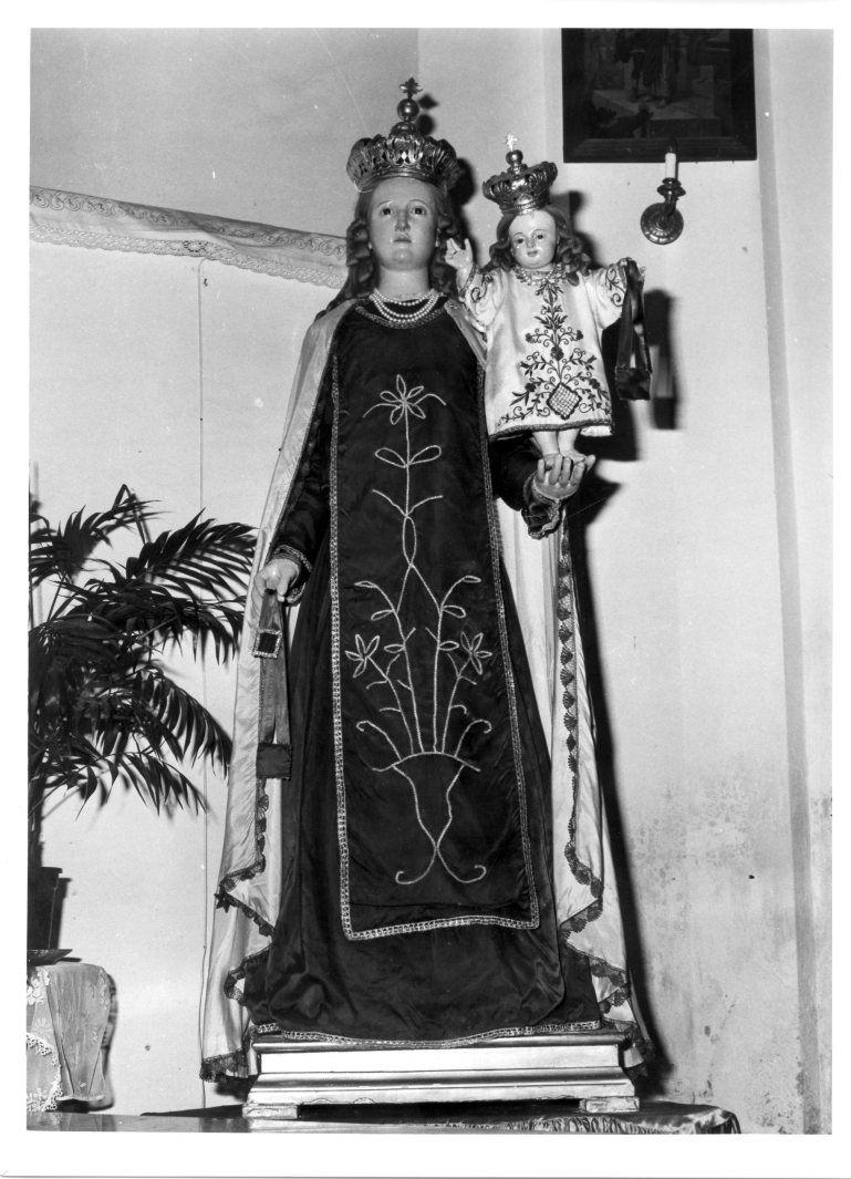 Madonna del Carmelo (manichino) - bottega campana (sec. XIX)