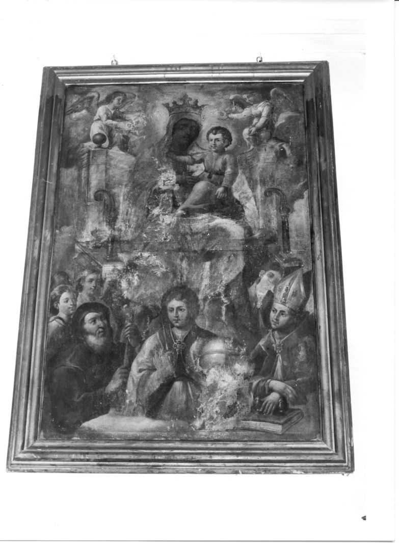 Madonna del Carmelo e santi (dipinto) - ambito campano (sec. XIX)