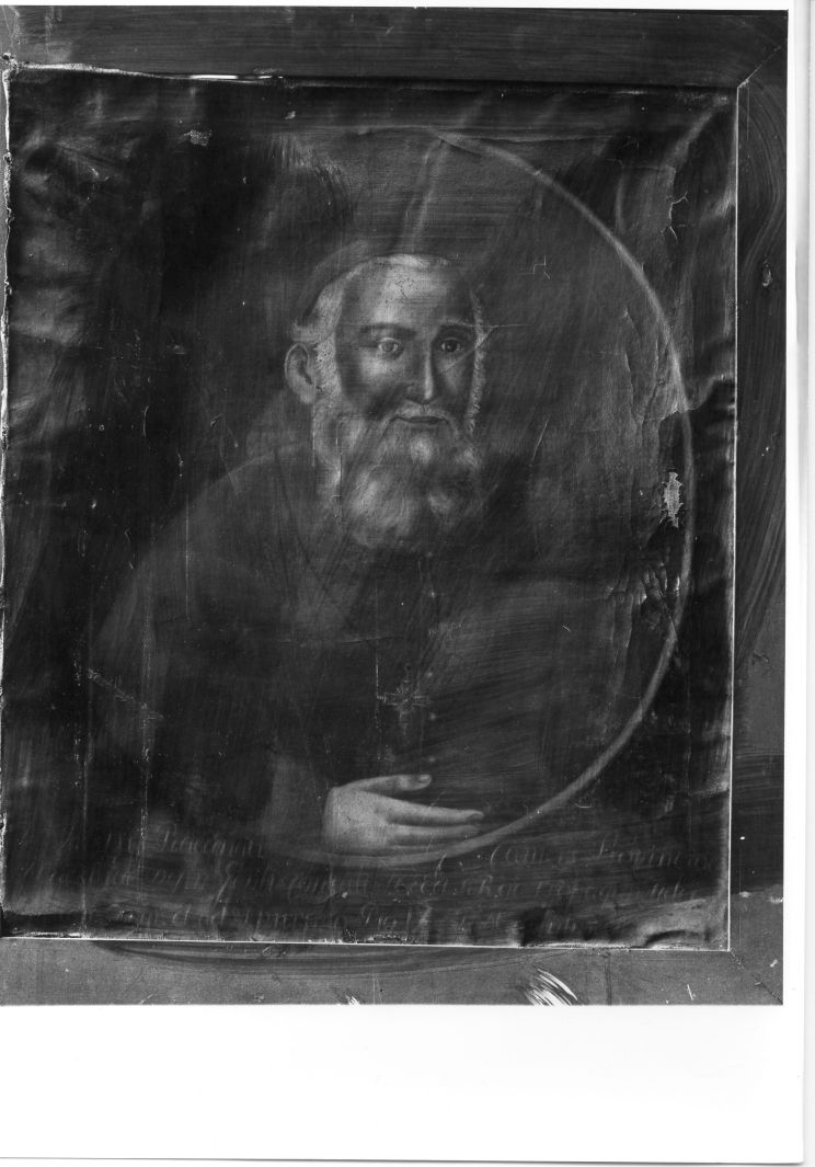 ritratto di ecclesiastico (dipinto) - ambito campano (seconda metà sec. XIX)