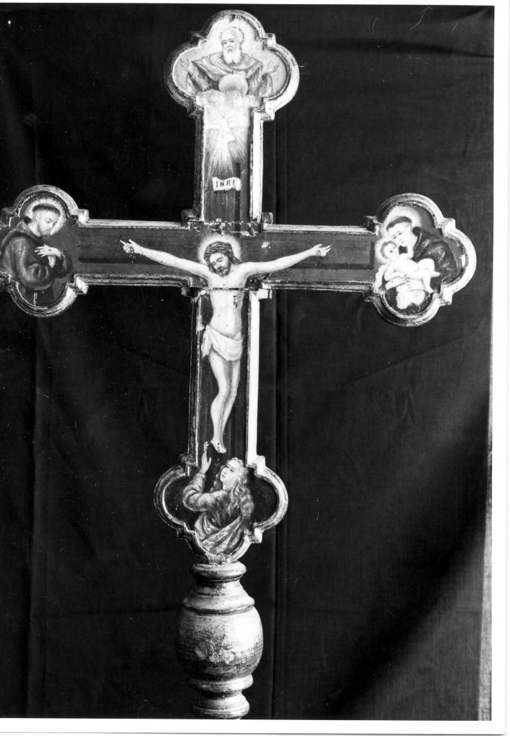 croce processionale - bottega campana (sec. XVIII)