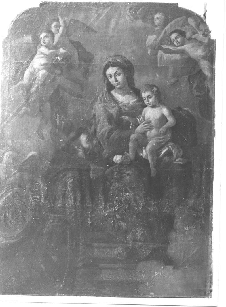 visione di San Francesco d'Assisi alla Porziuncola (dipinto) - ambito campano (sec. XVIII)