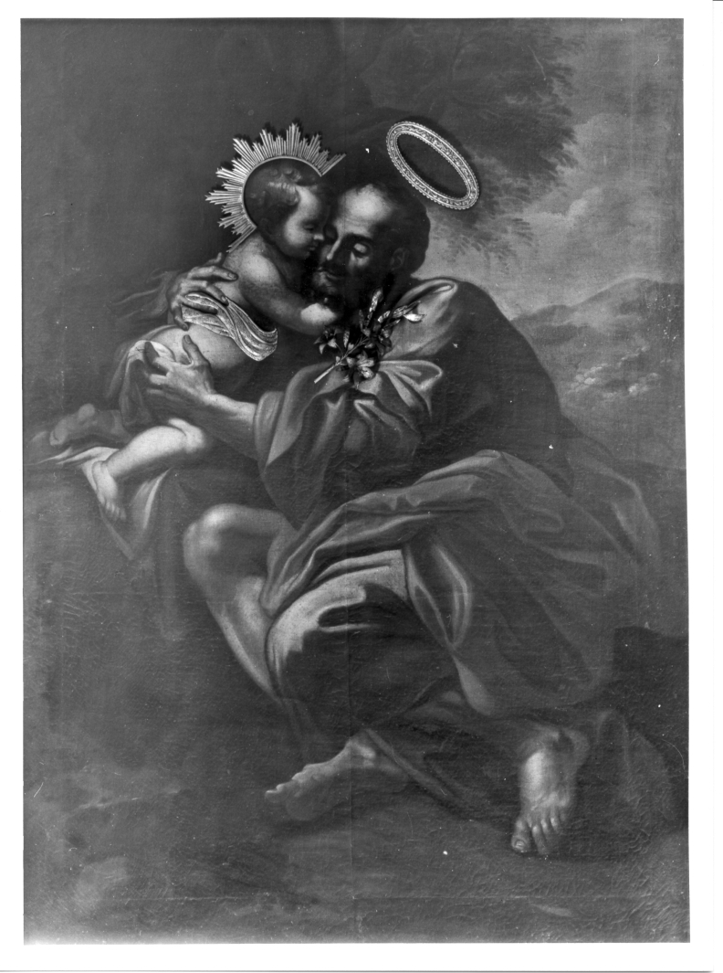 San Giuseppe e Gesù Bambino (dipinto) - ambito napoletano (sec. XVII)