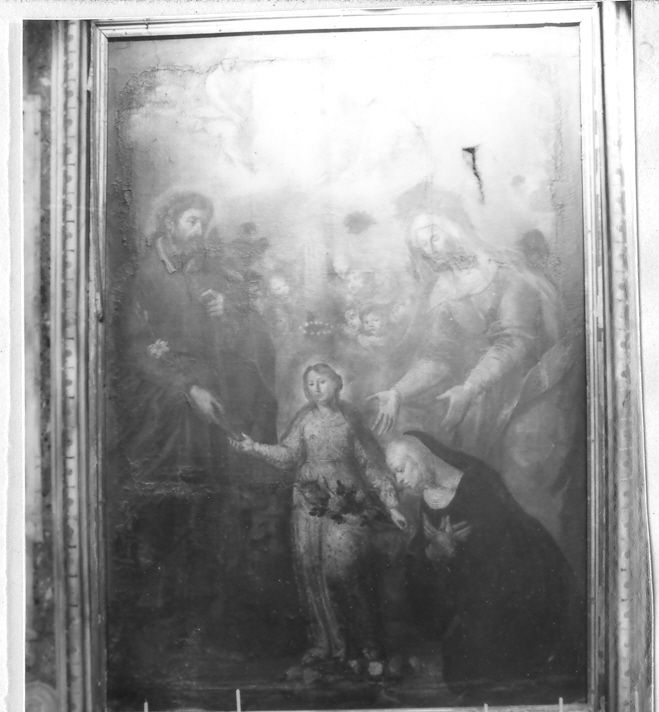 San Gioacchino Sant'Anna e Maria Vergine bambina (dipinto) di De Popoli Giacinto (attribuito) (sec. XVIII)