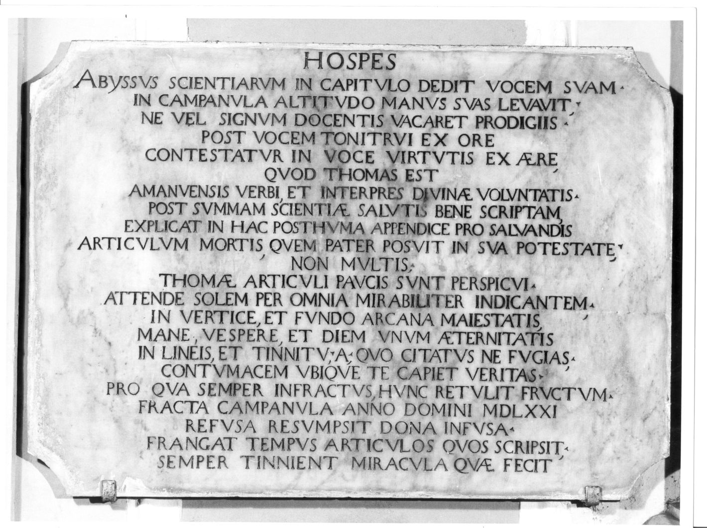 lapide - bottega Italia meridionale (sec. XVI)