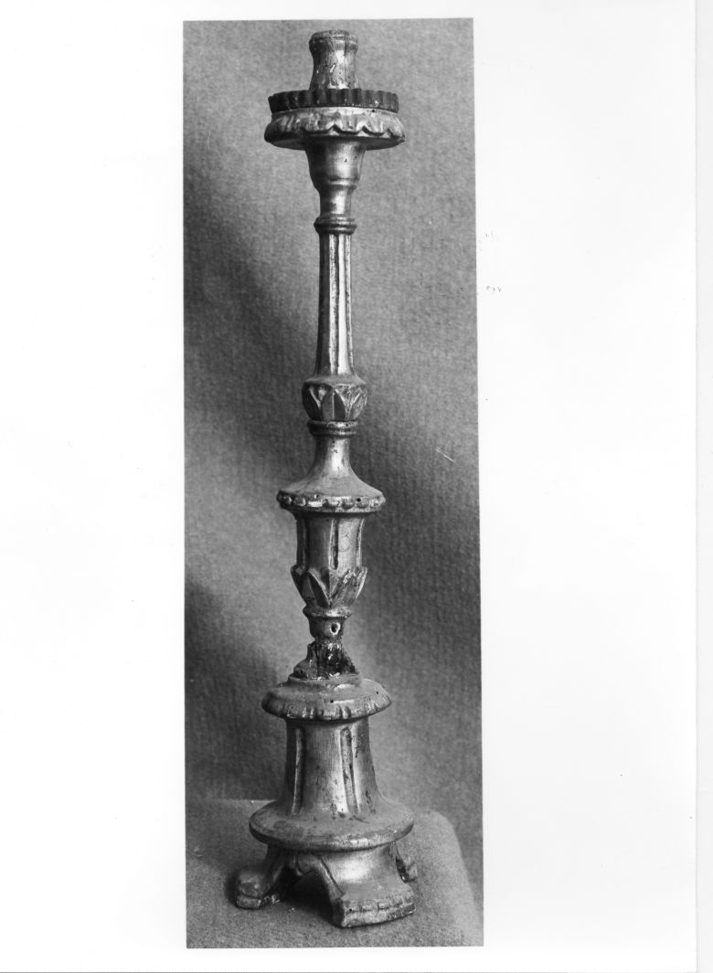 candeliere, serie - bottega campana (sec. XVIII)