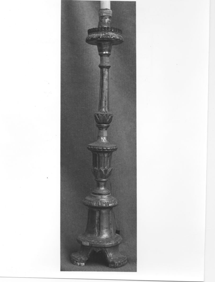 candeliere, serie - bottega campana (sec. XVIII)