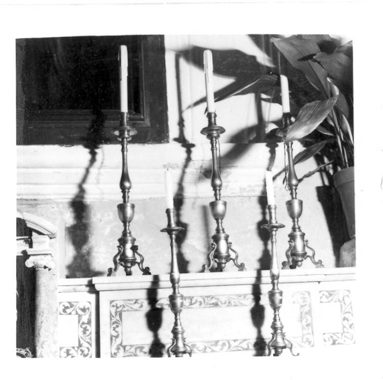 candeliere, serie - bottega campana (sec. XIX)