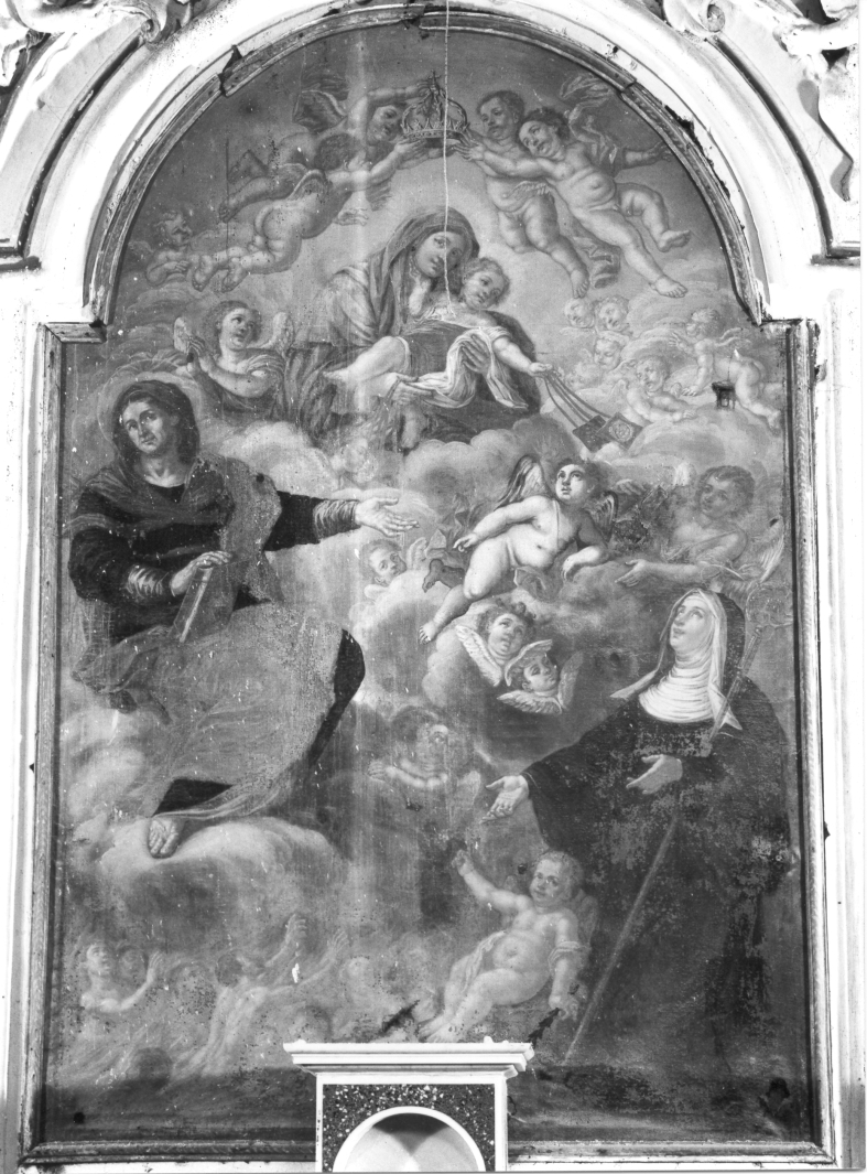 Madonna del Carmelo e santi (dipinto) - ambito campano (seconda metà sec. XVIII)