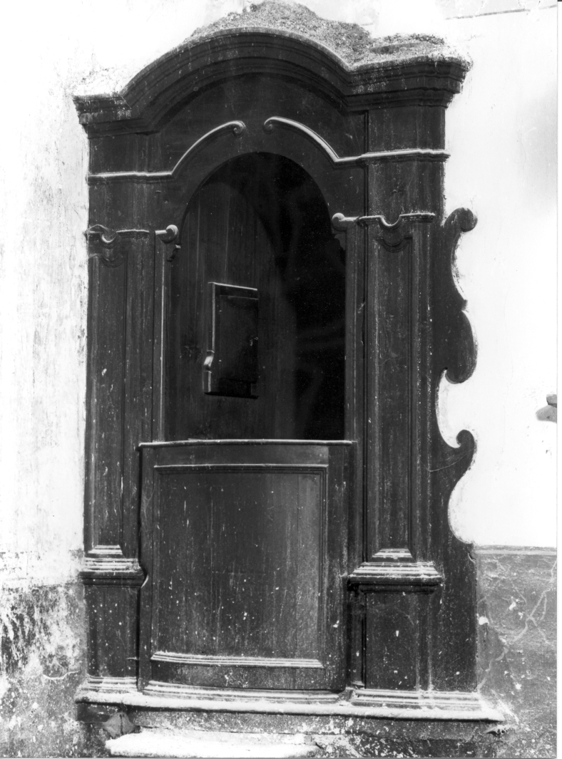 confessionale, serie - bottega campana (prima metà sec. XIX)
