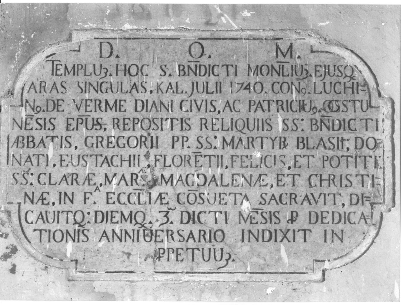 lapide - bottega campana (sec. XVIII)