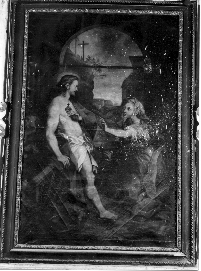 apparizione di Cristo risorto a Santa Maria Maddalena (dipinto) - ambito campano (sec. XVIII)