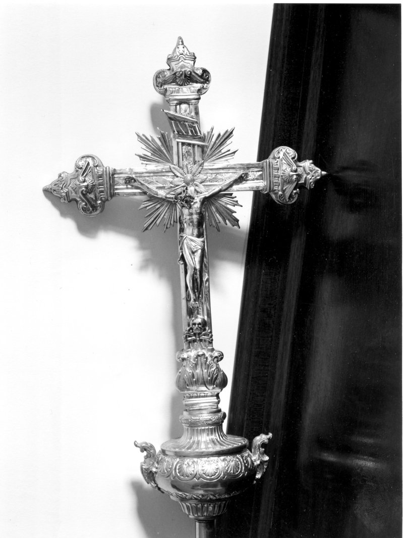 croce processionale - bottega napoletana (fine/inizio secc. XVIII/ XIX)