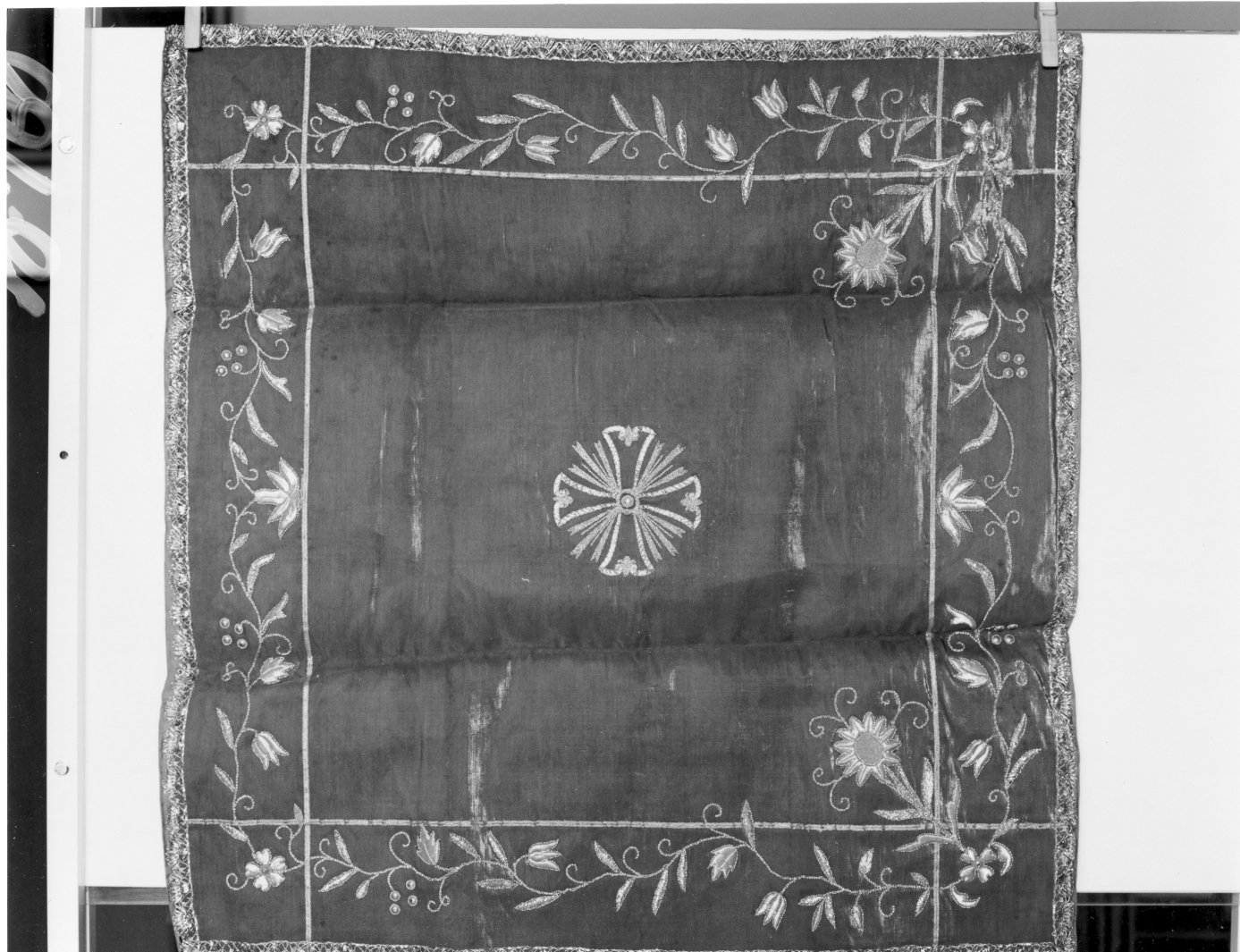 velo di calice - manifattura campana (fine/inizio secc. XVIII/ XIX)