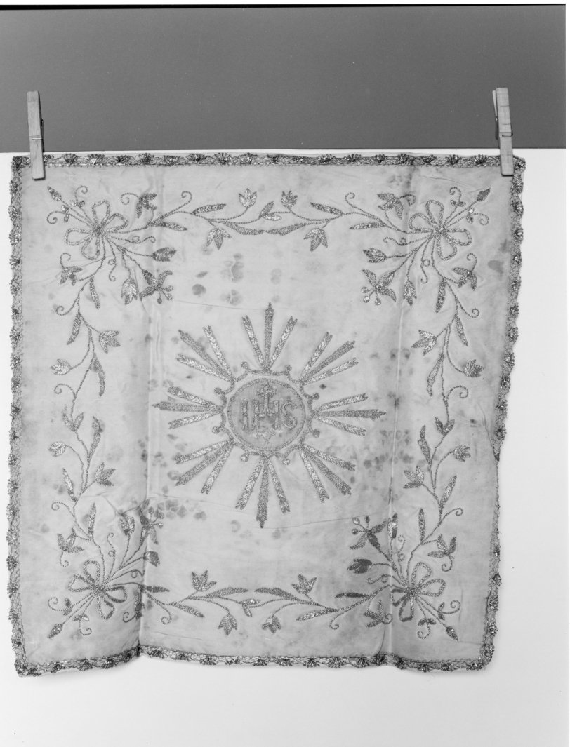 velo di calice - manifattura campana (fine/inizio secc. XVIII/ XIX)