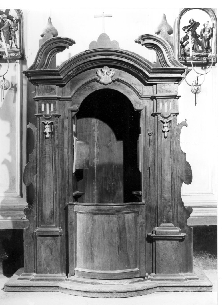 confessionale, serie - bottega campana (seconda metà sec. XVIII)
