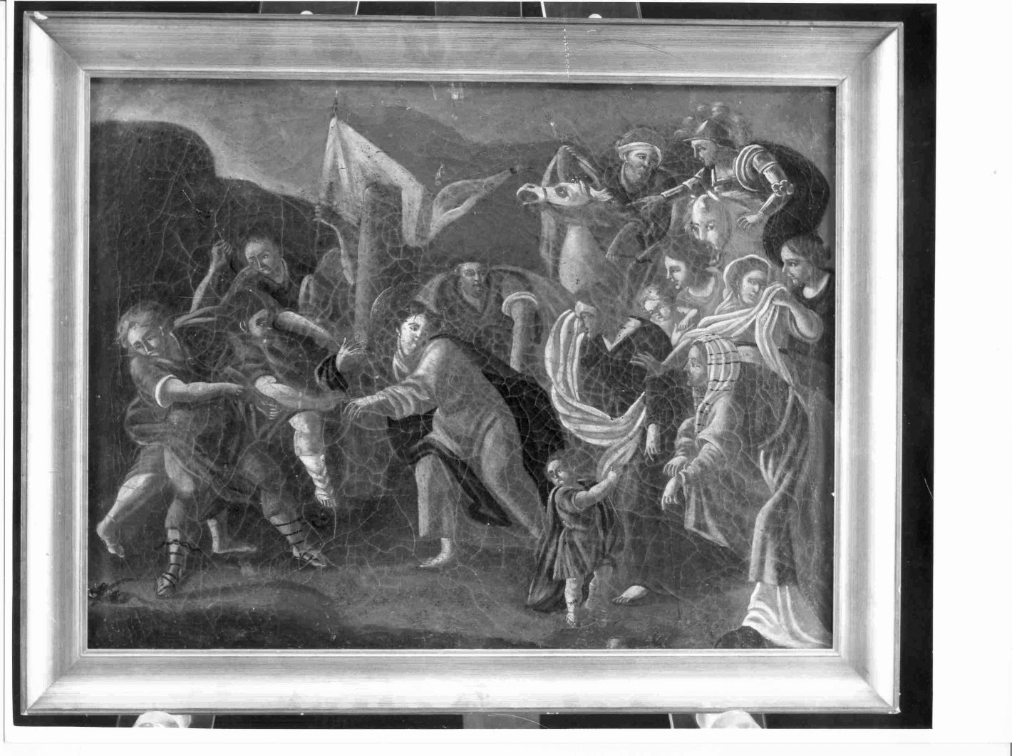 stazioni della via crucis (dipinto) - ambito Italia meridionale (secc. XVIII/ XIX)