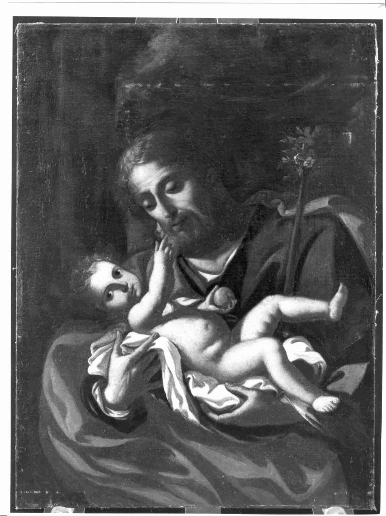 San Giuseppe e Gesù Bambino (dipinto) - ambito Italia meridionale (sec. XVIII)