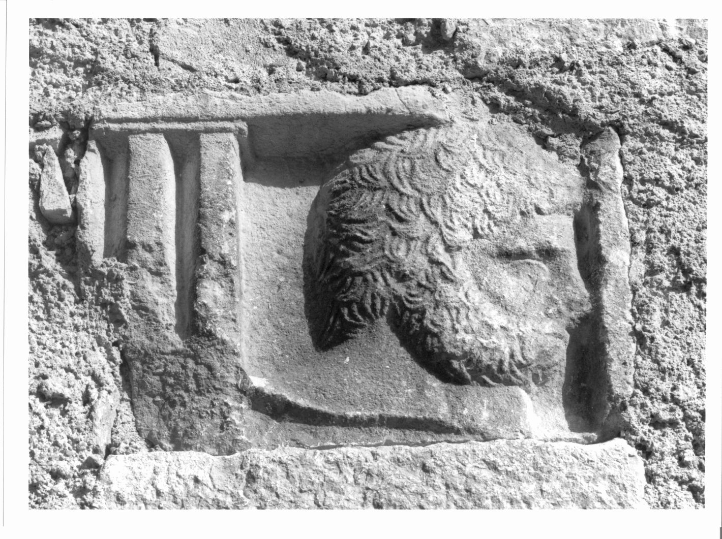 metopa, frammento - bottega campana (secc. XIII/ XIV)