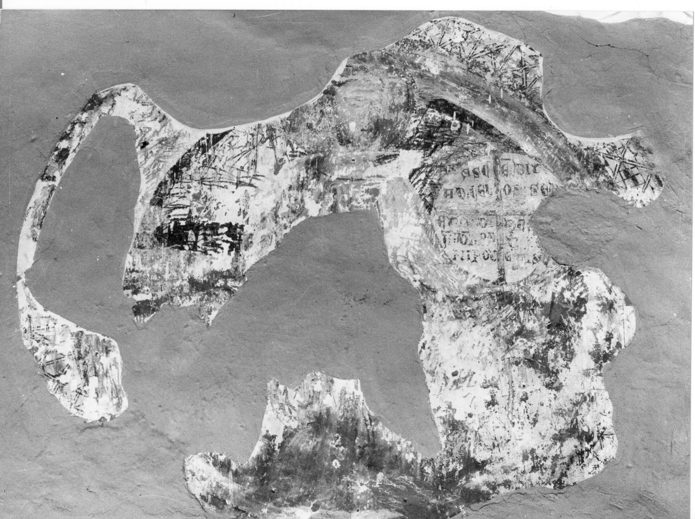 Santo (dipinto, frammento) - ambito campano (sec. XIII)