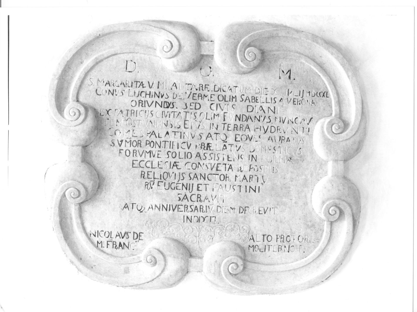 lapide - bottega campana (sec. XVIII)