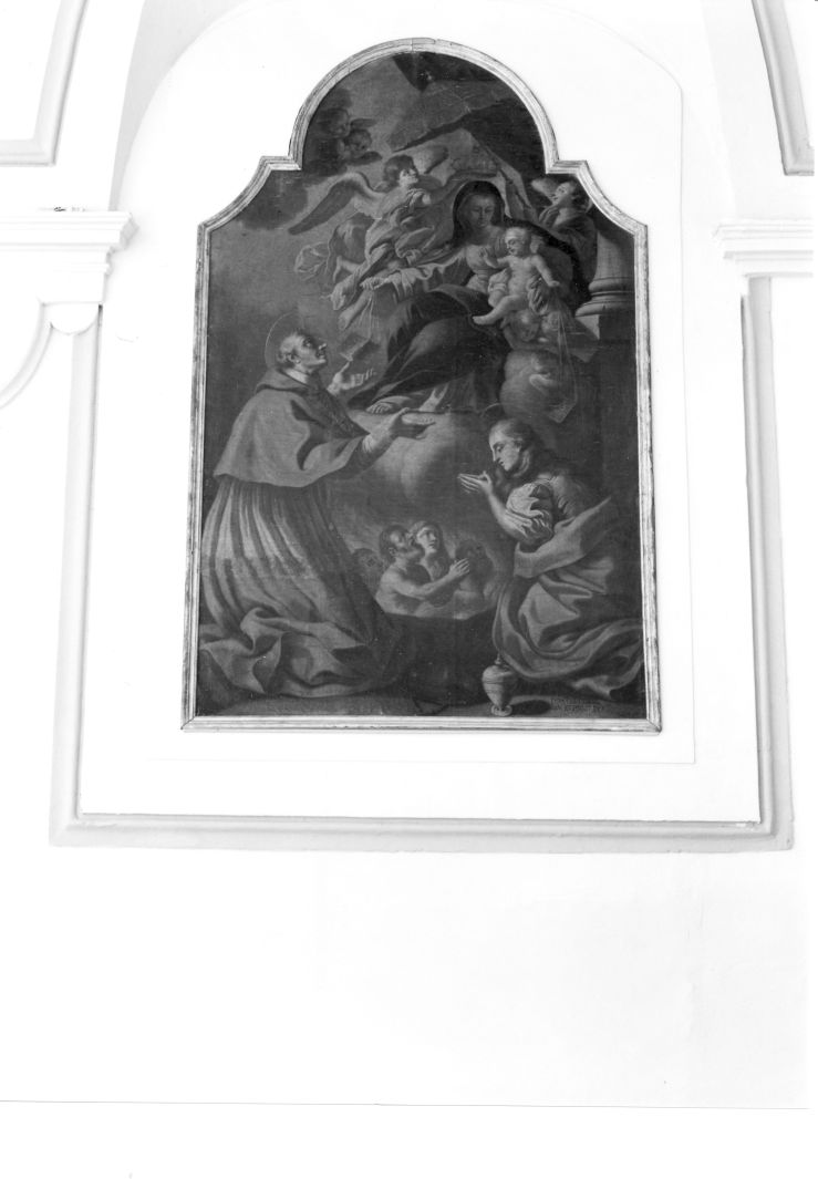 Madonna del Carmelo e santi (dipinto) di Lettieri Domenico (sec. XVIII)